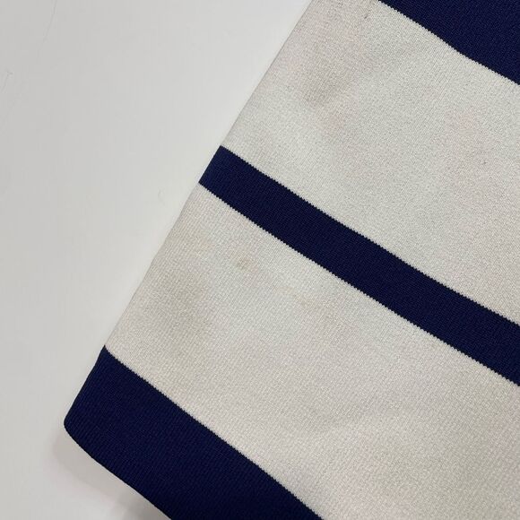 Neiman Marcus Striped Navy/White Pencil Skirt Medium - Picture 6 of 10